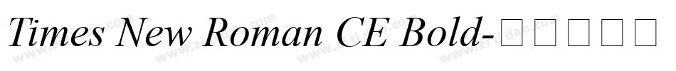 Times New Roman CE Bold字体转换